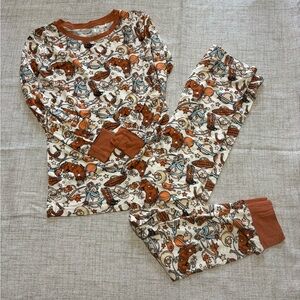 Kids Cowboy Print Pajamas